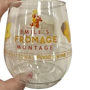 EPCOT EXCLUSIVE Disney Ratatouille Emile's Fromage Montage Stemless Wine Glass